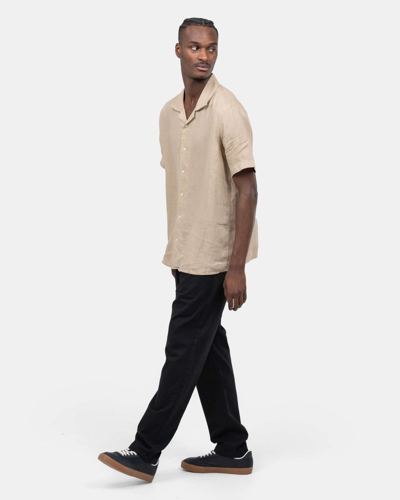 Kortærmet Hørskjorte Mokka | Skagen - clothing.dk